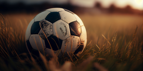 football-on-brown-grass