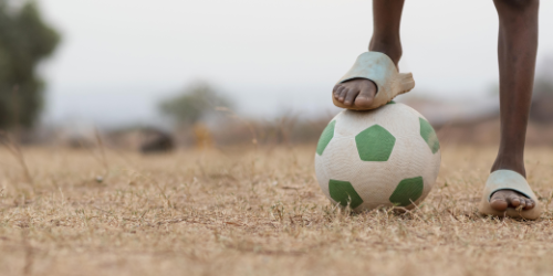 leg on football
